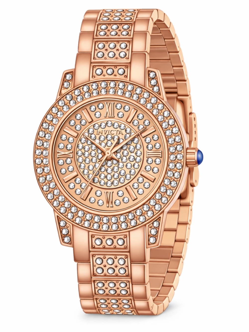 NEW Invicta Wildflower 69426 Watch 32mm Rose Gold Crystal Glam Fancy